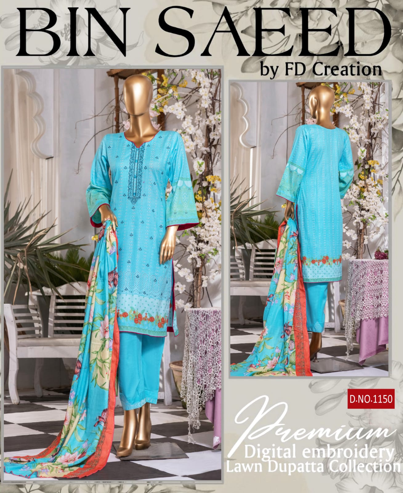 Bin Saeed Vol 1 Wholesale Karachi Cotton Dress Material Catalog
